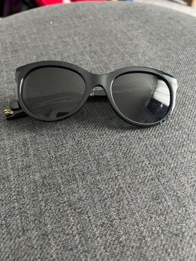 Coach Black Oval Sunglasses with Gold Accent - Needs Pin